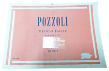 Pozzoli Metodo Facile per Armonio Harmonium Teoria ed Esercizi Italiano Ricordi