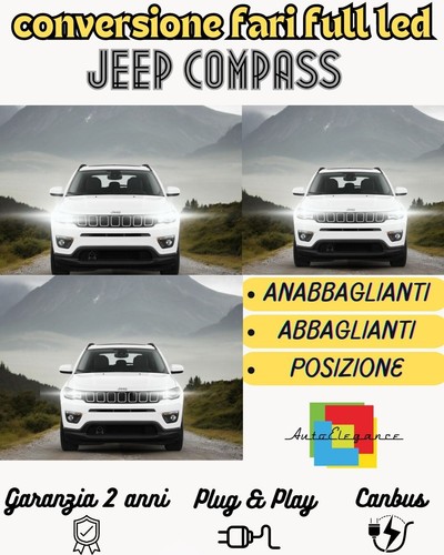 Conversione fari full led - fari, jeep
