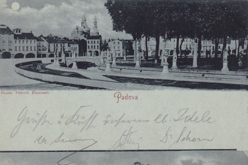 Cartolina padova piazza - di, ,piazza