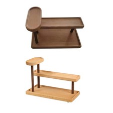 Organizer per mensola da scrivania, espositore in legno, rialzo per bancone da