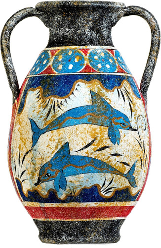 Vaso ceramica con antica - vaso,