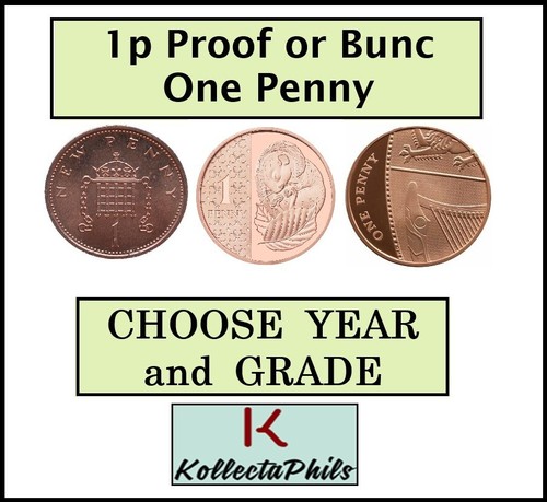 Moneta one pence nuovo - one,