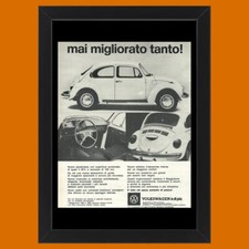Anni ' 70  * Pubblicità Originale "Maggiolino Volkswagen, Mai Migliorato Tanto!"