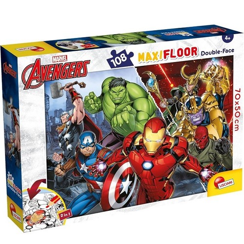 Lisciani avengers double face - double,