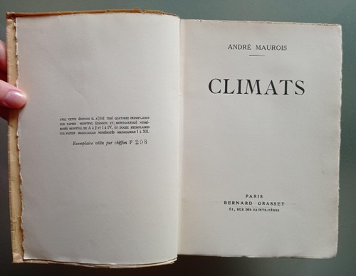André maurois envoi - andré,