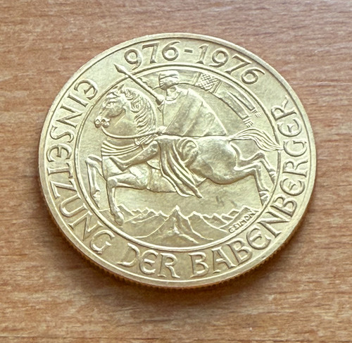 Austria 1976 oro - oz, 1000