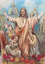  Boldrini Gustavo , grande olio su tela 70x100 