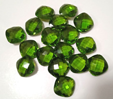 Topazio Verde 17 pezzi Cuscino 14x14mm Sfaccettato Briolette LAB  Orafo