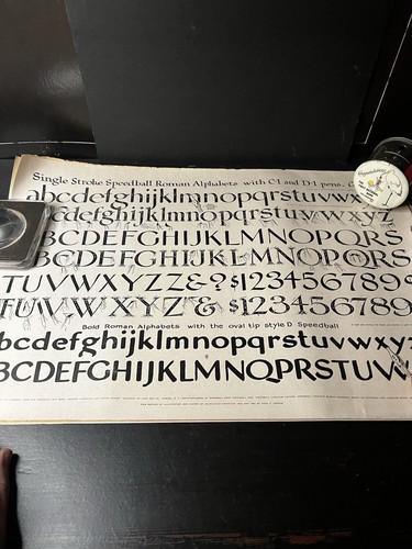 Insegna calligrafia vintage - insegna,
