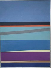 QUADRI MODERNI ASTRATTI DIPINTI A MANO OLIO SU TELA 1mX1.30cm ORIZONTI