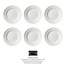Richard Ginori Antico Doccia - 6 Piatti Piani Frutta Dessert cm 21 / inch 8.26