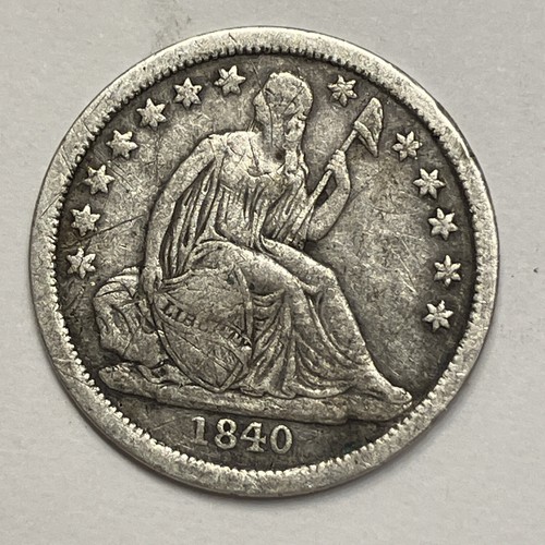 1840 seduto liberty dime - seduto,