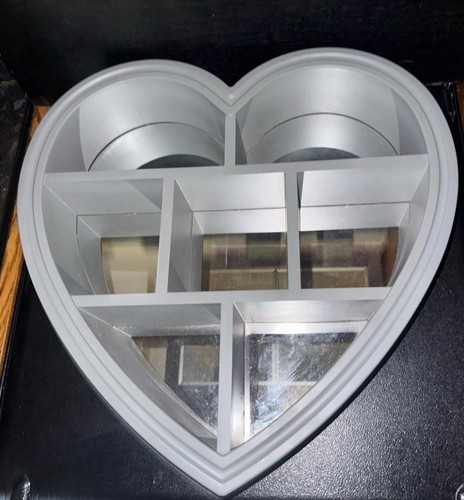Mensola sospesa cuore grigio - ,
