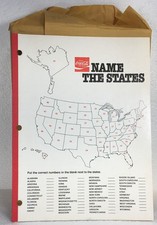 COCA~COLA NOME GLI STATI LOTTO DI 25 QUADERNI TOTALI 3 FORI in CONFEZIONE ORIGINALE