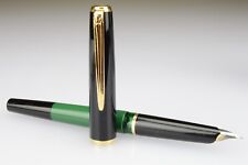 Pelikan MK-10 Stilografica Bicolor Verde-Nero Nib "F" Made in Germany 1970s