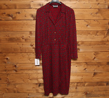 Abito LUISA SPAGNOLI tg. 48 Usato (Sa2033) Bordeaux Vintage 70/80 Donna