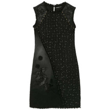 Abito corto nero DESIGUAL tg