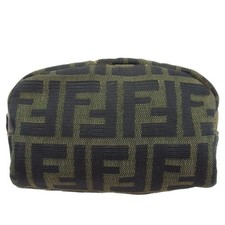Pochette logo Fendi Zucca nera