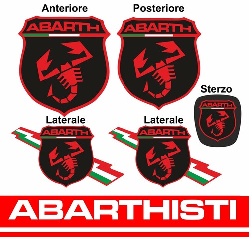 Abarth kit copriloghi adesivi - kit,