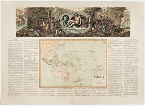Mappa antica oceania - mappa, "oceania"