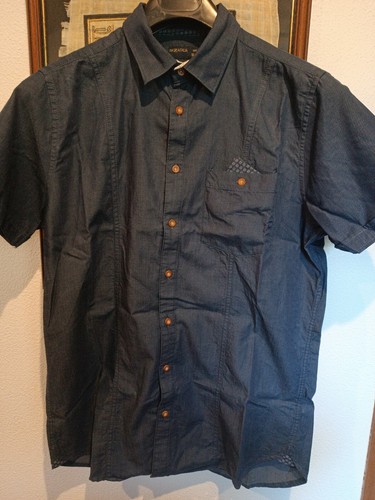 Camicia uomo blu mezze maniche