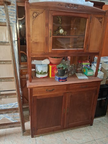 Credenza vetrina antica - credenza,