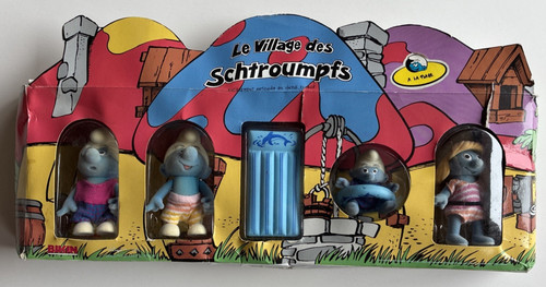 Vintage the smurfs village - smurfs, le