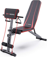 Panca Pesi Pieghevole Multifunzione, Panca Pesi Inclinabile/Declinata Con 7 Posi