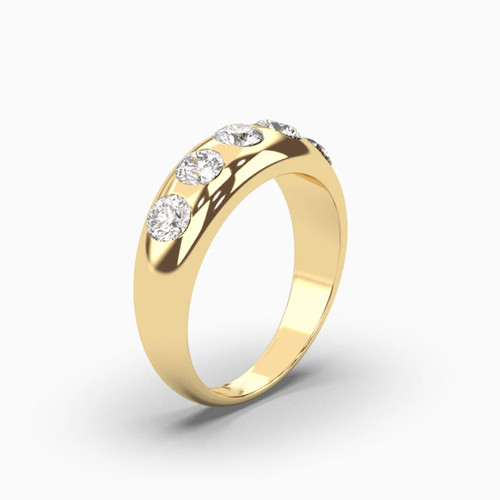 Anello uomo fascia oro