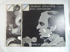 LOTTO DUE VINILI CHARLES AZNAVOUR CANTO L'AMORE MUSICA ITALIANA ANNI 70 33 GIRI