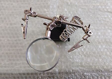 SUPPORTO SALDATORE A STAGNO CON BRACCI  LENTE D'INGRANDIMENTO TERZA MANO