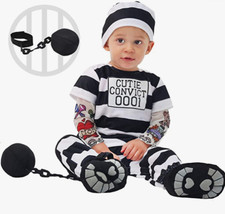 Spooktacular Creations Baby Convict Halloween Costume Infant (Size 6-12 Months)