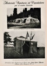 PUBBLICITA' 1918 MATERIALE SANITARIO OSPEDALE  TENDE DA CAMPO ETTORE MORETTI  