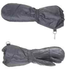 Guanti isolati guanti artistici palma pelle svizzera dita nere militari grandi