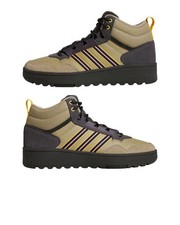  Scarpe Sneakers UOMO Adidas HOOPS 4.0 Mid Winter Marrone Grigio Caviglia alta 