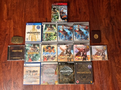 Lotto oggetti uncharted - lotto, di