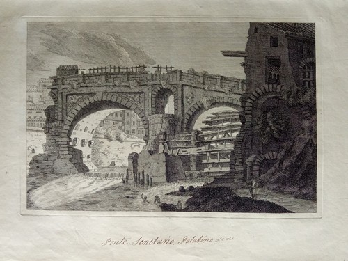 Incisione ponte rotto - incisione,