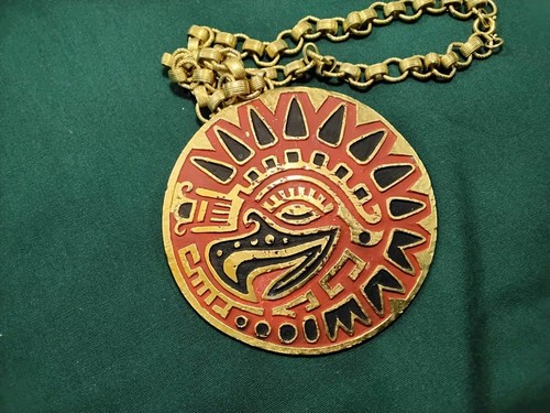 Collana medaglione dio aquila - collana,