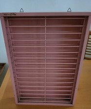 Porta cd design by G. Pilm, in legno laccato rosa