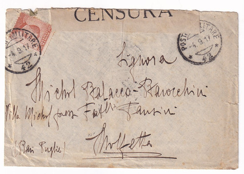 Regno 1917 busta viaggiata - 1917,
