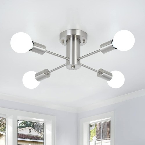 Lampadario plafoniera cromato