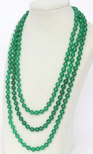 Collana perle giada verde
