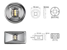 LUCE DI VIA DI POPPA 135° A LED IN INOX FINO A 20 MT - BARCA NAUTICA GOMMONE  