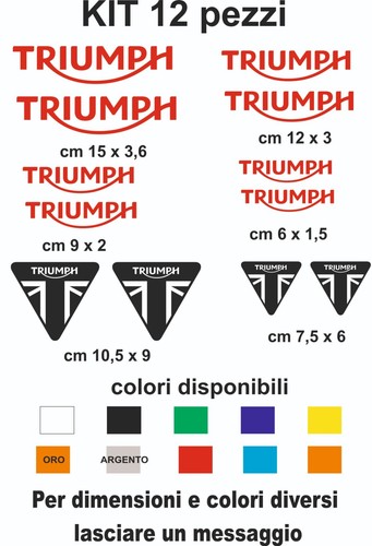 Adesivi triumph vinile - triumph,