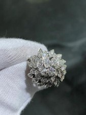 14k Bianco Oro e Diamanti