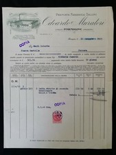 Fattura Formigine Odoardo Muratori Salumi 1927 QX14