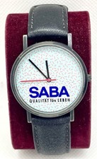 OROLOGIO HIFI SABA FRIBURGO vintage anni 80 pubblicità merce pubblicitaria funzionante Foresta Nera