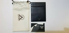 VISCONTI Custodia 4 scomparti porta documenti card pelle nero  NO montblanc