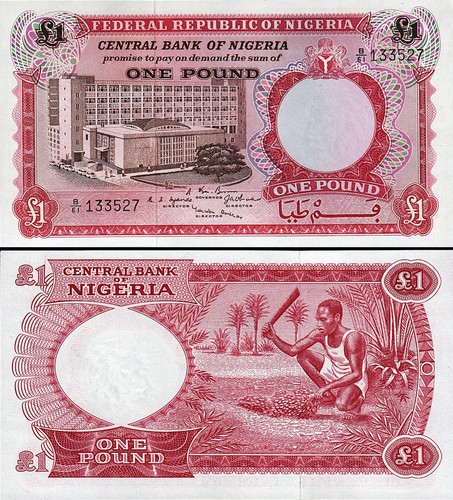 Nigeria sterlina 1967 unc - sterlina,