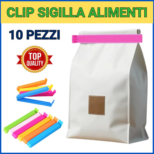Clip sigilla sacchetti - sacchetti, ✅